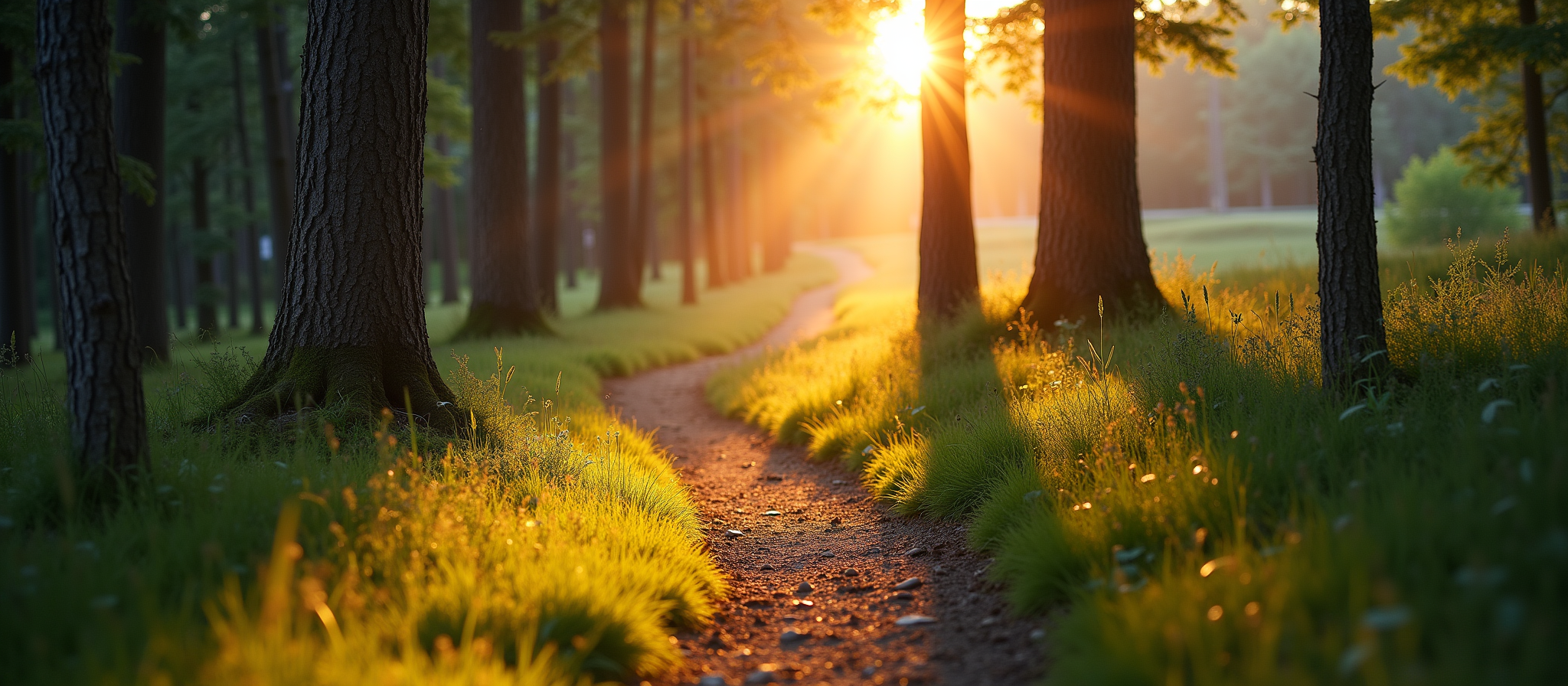 Μονοπάτι μέσα στο δάσος με φως του ήλιου, σύμβολο διαδρομής μητρότητας